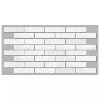 панель декоративная ПВХ кирпич Жемчужный 485х960мм