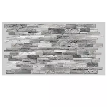 панель декоративная ПВХ песчаник Антрацит 960х485мм