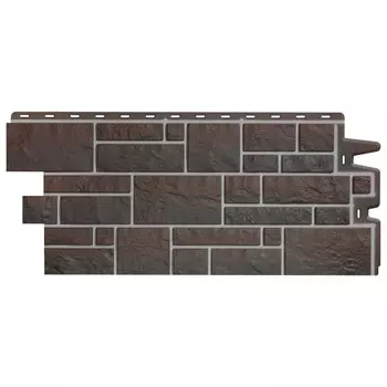 панель фасадная DOCKE Burg 946х445мм земляной