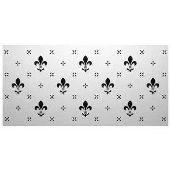 панель ХДФ Лилии 600х1220мм белая