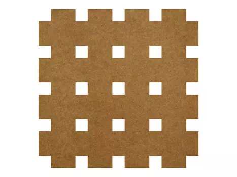 панель ХДФ Ню Форм Квадро 10-20 695х1030х3 без отделки