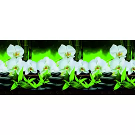 панель кухонная Орхидея белая 3000х600х1,5мм ПВХ