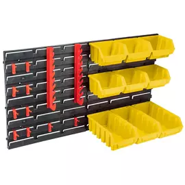 панель настенная TOPEX перфорированная 690x385x225мм с лотками и держателями