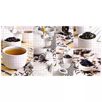 панель ПВХ Эконом Чайная церемония разноцветная 957х480 х0,3 мм