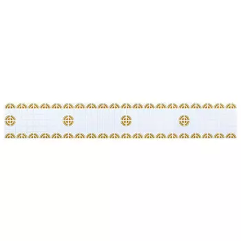 панель ПВХ Регул Декопан Фриз Белый микс белая 957х146х0,4 мм