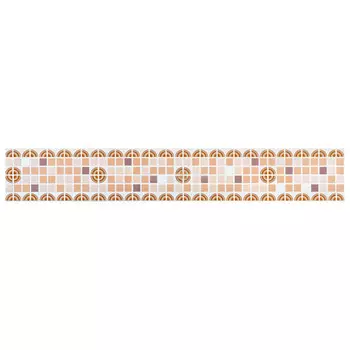 панель ПВХ Регул Декопан Фриз Коричневый микс коричневая 957х 146х0,4 мм