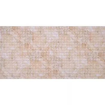 панель ПВХ Регул Декопан Мозаика Беж серебро бежевая 957х480х0,4 мм