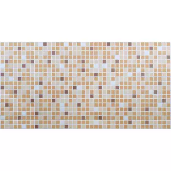 панель ПВХ Регул Декопан Мозаика Коричневый микс коричневая,957х480х0,4 мм