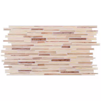 панель ПВХ Стандарт Брус дуб бежевая 953х464х0,4 мм