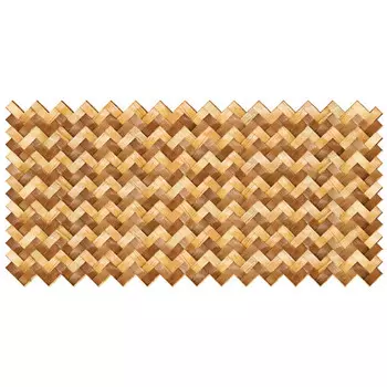 панель ПВХ Стандарт Косичка Дуэт коричневая 950х471х0,4мм