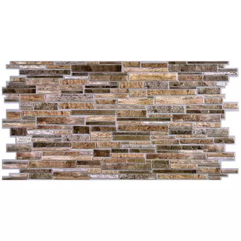 панель ПВХ Стандарт Пласт коричневая 980х489х0,4 мм