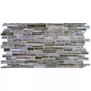 панель ПВХ Стандарт Пласт серая 980х489х0,4 мм