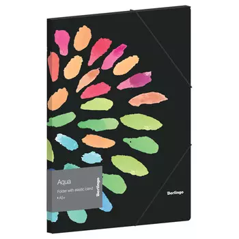 папка для тетрадей Berlingo Aqua А5+ с рисунком на резинке