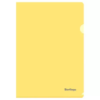 папка-уголок Berlingo А4 180мкм желтая