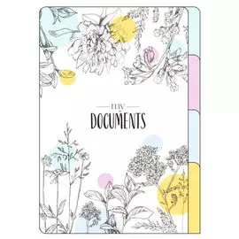 папка-уголок Природа А4 для документов 3 отделения в асс-те