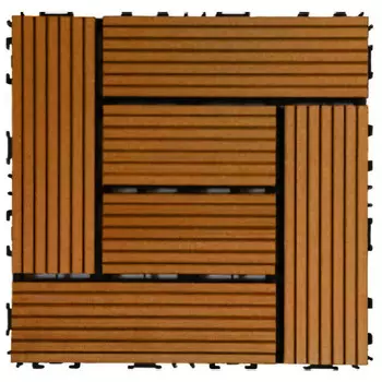 паркет садовый MasterDeck 300х300мм 11 штук (1м2)цвет тик