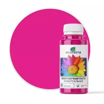 паста колеровочная ECOTERRA розовый N9 0,1л, арт.ЭК000116076