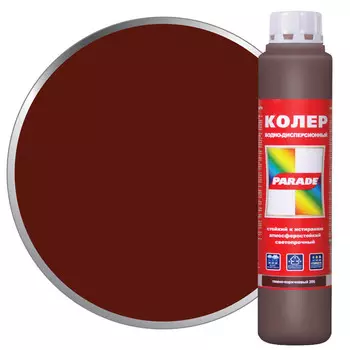 паста колеровочная PARADE 206 темно-коричневая 0,75л, арт.0005777