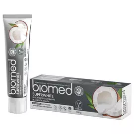 паста зубная BIOMED Superwhite Бережное отбеливание и укрепление эмали, 75 мл