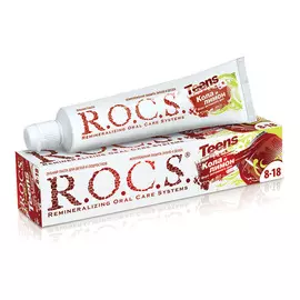 паста зубная R.O.C.S. Teens Вкус активного дня кола и лимон для школьников 74г