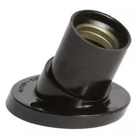 патрон DORI E27 карболитовый угловой черный