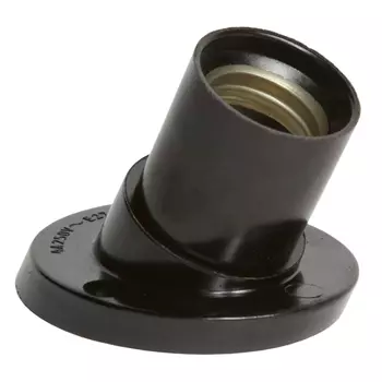 патрон DORI E27 карболитовый угловой черный