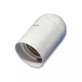 патрон Е14 подвесной белый корпус гладкий контакты безвинтовые