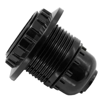 патрон Е27 карболитовый черный с кольцом