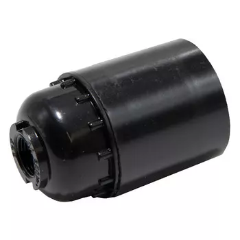 патрон Е27 карболитовый подвесной 250В 4А (чёрный)