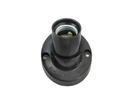 патрон настенный Е27 черный