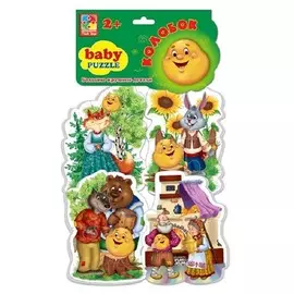 пазлы мягкие Колобок 27х15,5х2 см
