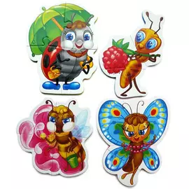 пазлы мягкие Насекомые