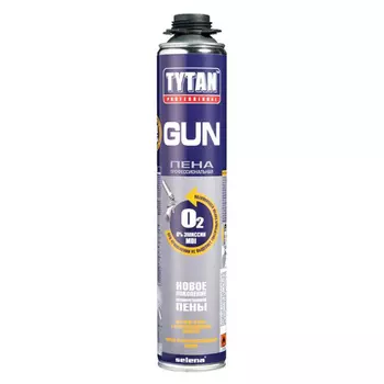 пена монтажная TYTAN GUN О2 ПРОФ 750мл, под пистолет, арт.SEL-T-003324