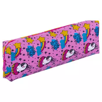 пенал на молнии ПИФАГОР Единорог 20х7х4см