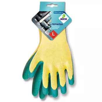 перчатки БЕРТА с латексным покрытием 535 размер L