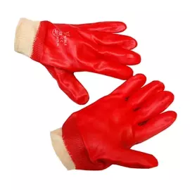 перчатки МБС с нитриловым покрытием красные