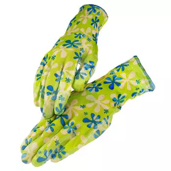 перчатки п/э нитриловое покрытие 8/M