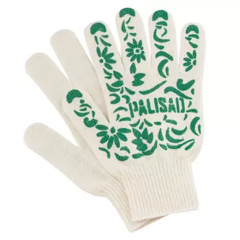 перчатки PALISAD Летний сад х/б ПВХ XS белые