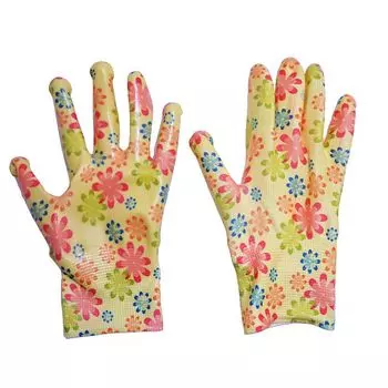 перчатки садовые UGO LOKS полиэстер нитрил размер M