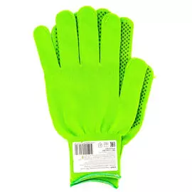 перчатки синтетика ПВХ-точка L изумрудные