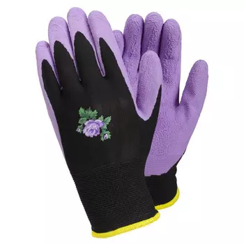 перчатки TEGERA нейлон с латоксным покрытием сиреневые