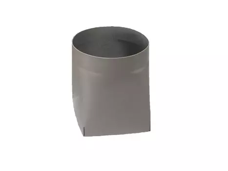 переходник 90х90мм d100 белый