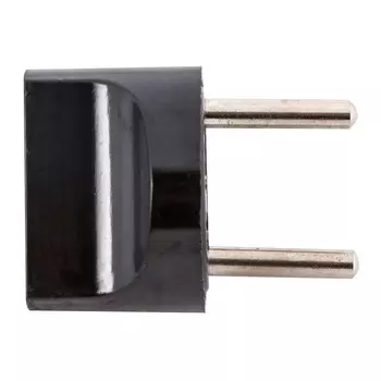 переходник электрический без заземления IP20 5А черный