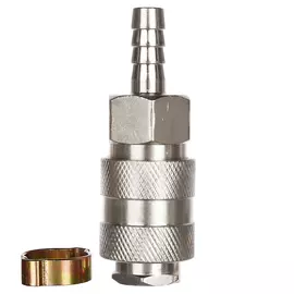 переходник FUBAG рапид-муфта елочка 8мм с обжимным кольцом 8х13мм 1шт