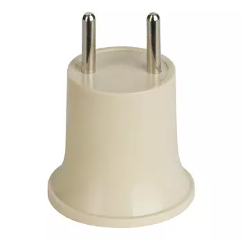 переходник вилка REV Е27 карболитовый белый