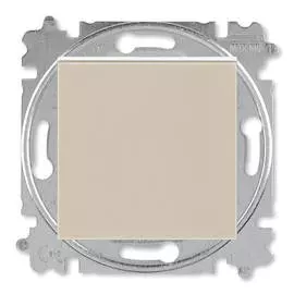 переключатель 1-клавишный ABB Levit кофе макиато/белый