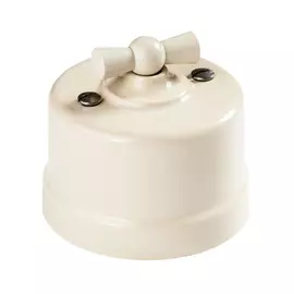 переключатель 1-клавишный BIRONI Лизетта слоновая кость