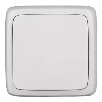 переключатель 1-клавишный HEGEL Alfa Slim белый