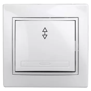 переключатель 1-клавишный INTRO Plano белый