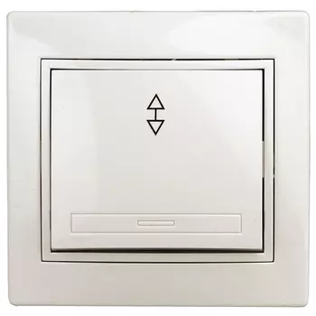 переключатель 1-клавишный INTRO Plano слоновая кость